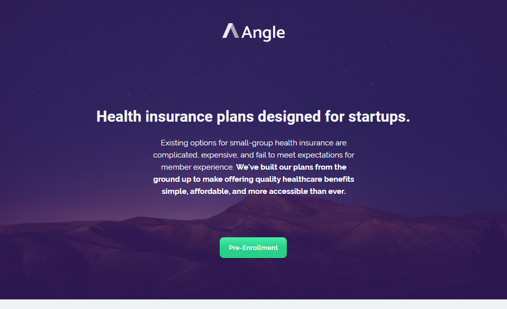 Angle Health Health insurance plans designed for startups