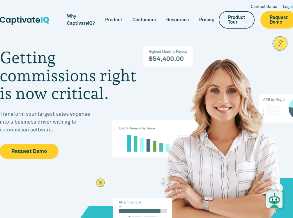CaptivateIQ The new standard in commission management.
