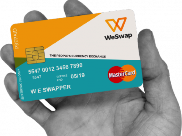 Carta WeSwap collegata all&#x27;app
