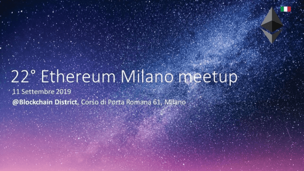 Ethereum Milano Meetup