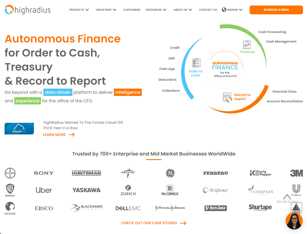 HighRadius: Autonomous Finance For Order To Cash, Treasury & Record To ...