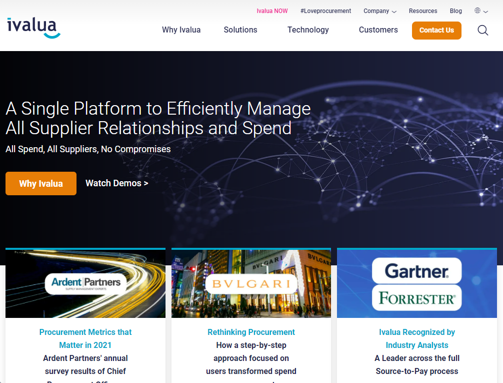 Ivalua Un'unica piattaforma per gestire in modo efficiente tutte le