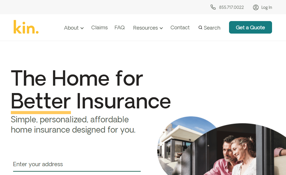 Kin Insurance The Home for Better Insurance.