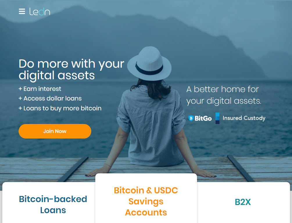 Ledn A better home for your bitcoin.