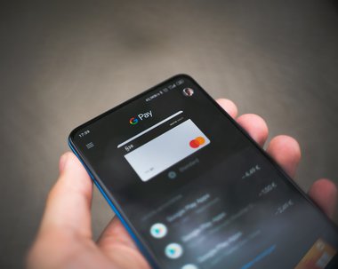 Digital wallet google pay su smartphone