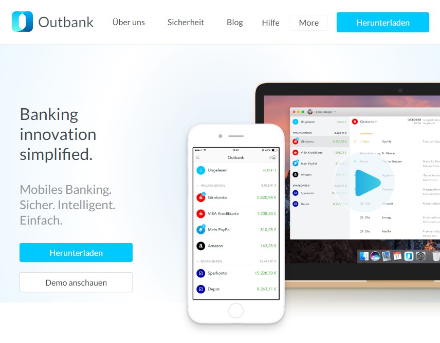 Outbank: One secure banking app for all your bank accounts and credit cards