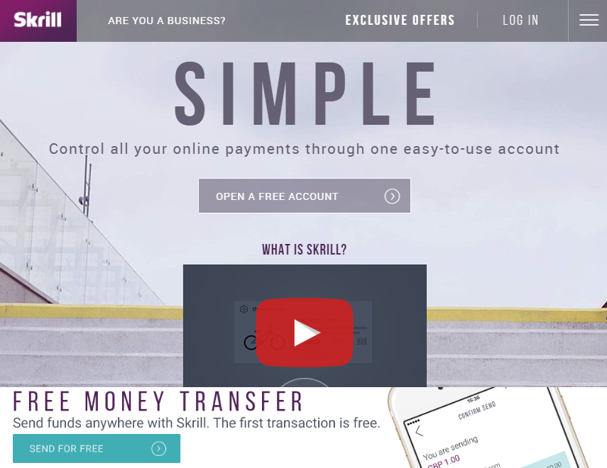 Skrill: Control all your online payments through one easy-to-use account