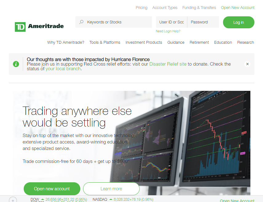 TD Ameritrade: TD Ameritrade is a finance company specializing in