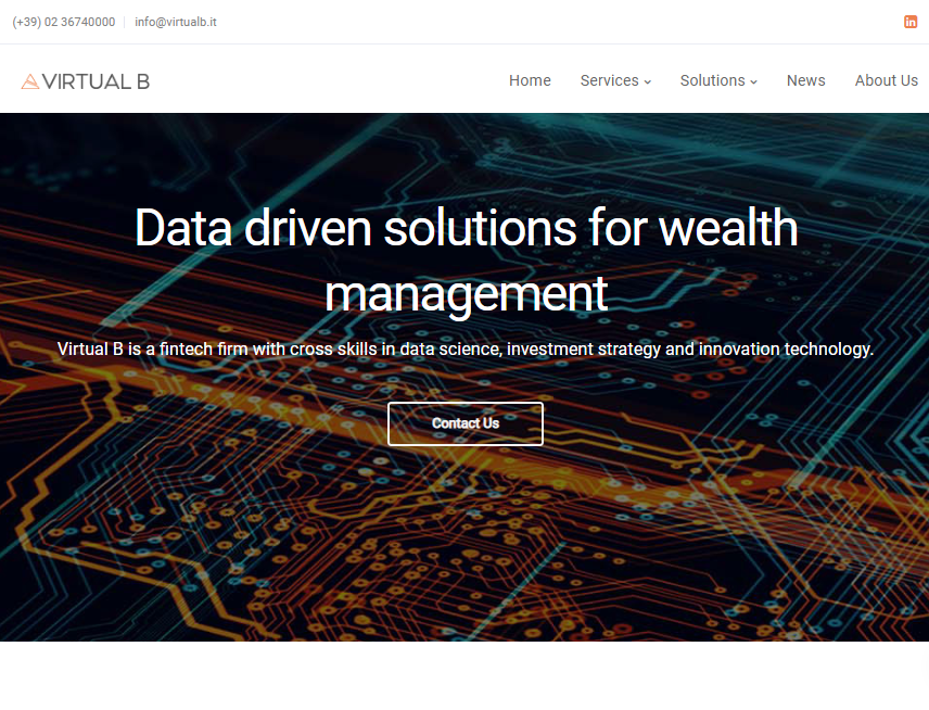 Virtual B: Data driven solutions for wealth management