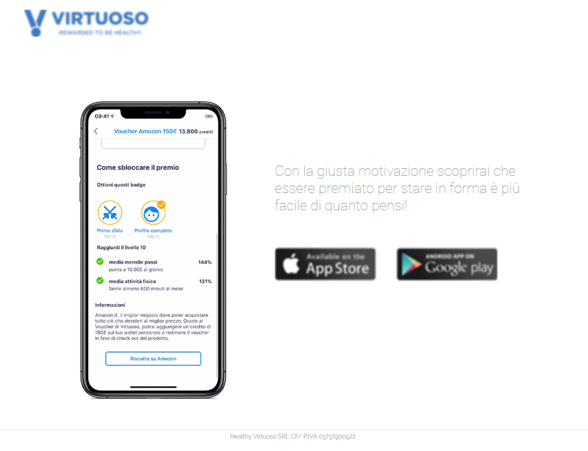 Virtuoso Rewarded to be healthy