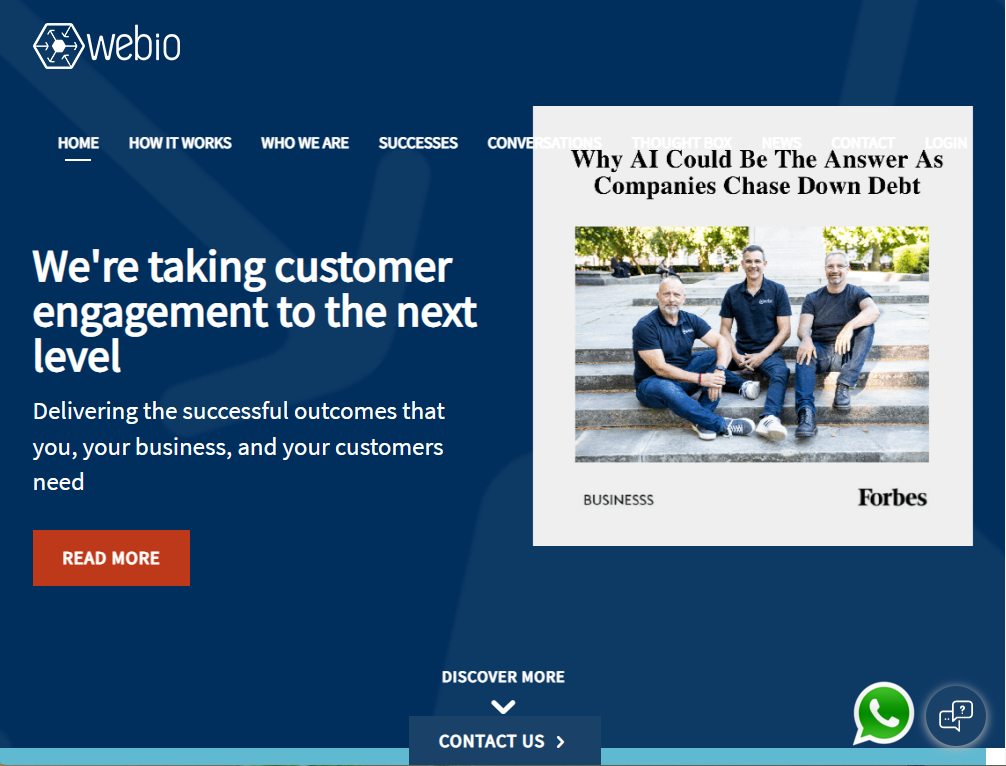 Webio: Webio improves liquidity by making difficult customer ...